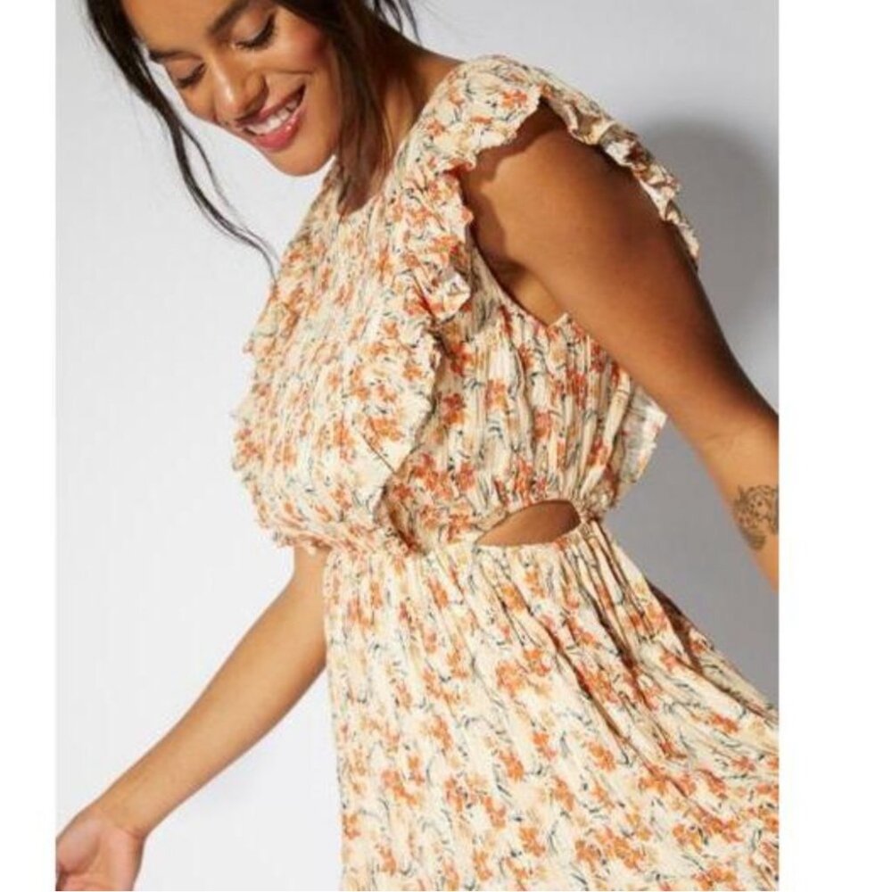 NWOT Women's‎ MINKPINK Zahari Printed Mini Dress w/Cutout | Size L